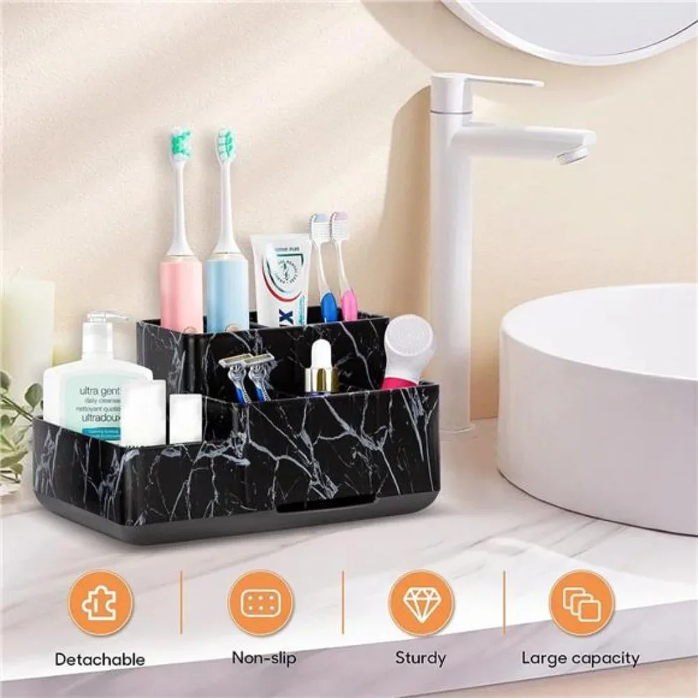 New - Toothbrush Holder,Bathroom Organizer, Multifunctional Storage